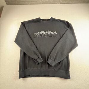 Arctic Cat Arcticwear Sweatshirt Unisex M Black Mountain Graphic Snowmobile